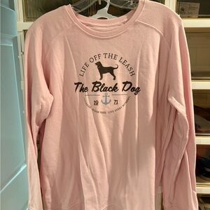 The Black Dog Vintage Collection size large light pink sweatshirt